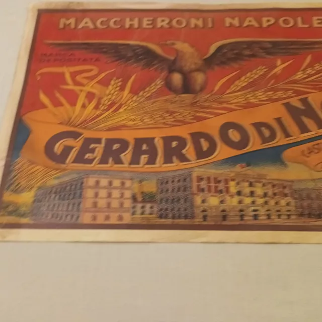 Locandina Poster Vintage Originale Gerardo Di Nola Maccheroni Napoletani  50X30 2