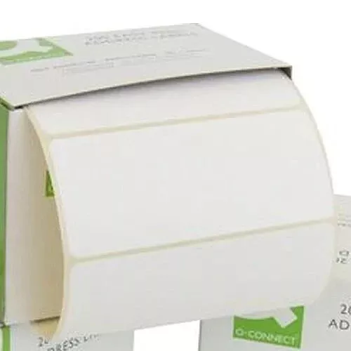 250 SELF-ADHESIVE ADDRESS LABELS ON A ROLL  - 89x36MM - WHITE - Q CONNECT