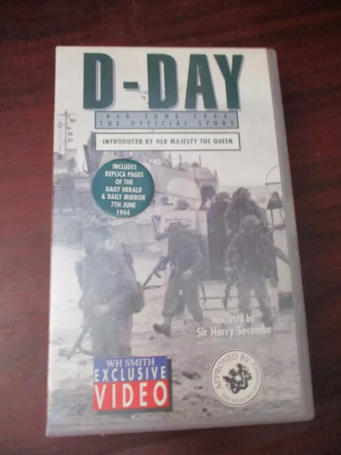 D Day The Official Story 6th June 1944    VHS Video Tape
