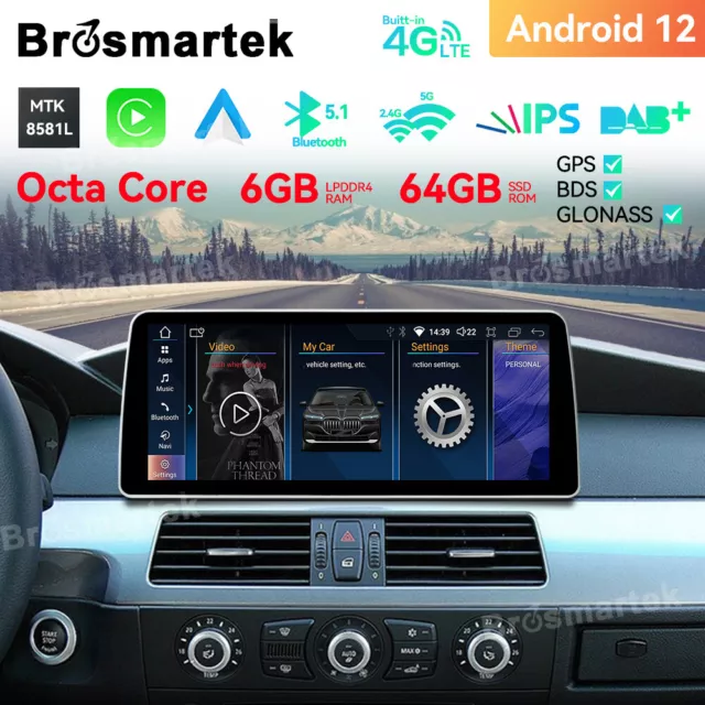 Für BMW E60 E61 E63 E64 E90 E91 E92 E93 CCC Android 13 Autoradio Nav GPS Carplay