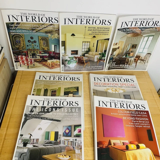 WORLD OF INTERIORS Magazine Bundle/Job Lot Not Complete 2018 Set x 7 ...