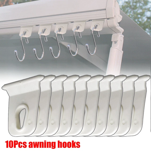 10Pc Campeggio Tendalino Ganci Clip Rv Tenda Appendini Luce for Caravan Campe