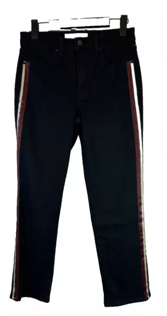 Velvet by Graham Spencer  25 Black Darria Karolina High Rise Straight Jean B8