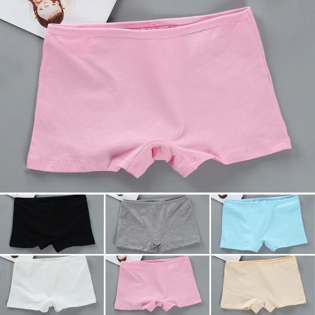 Abbigliamento biancheria intima pantaloncini di sicurezza adolescenti boxer tinta unita sexy