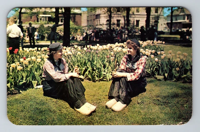 Holland MI-Michigan, Tulip Time, Vintage Postcard