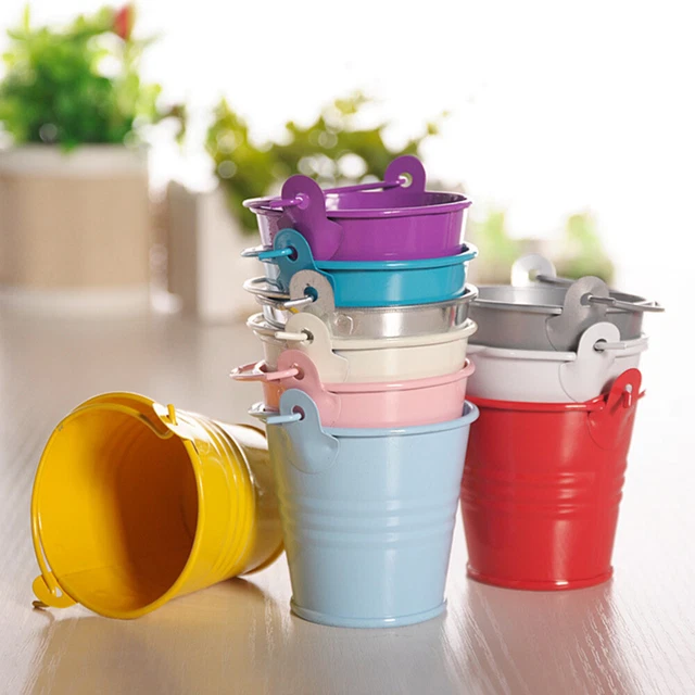 10 Pcs Candy Box Buckets Nativity Crafts Kids Planters Indoor Plants Railing 3