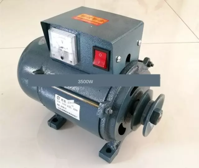 220V Alta Potencia 3500W Pequeña Polea Imán Permanente Generador de Iluminación Nuevo