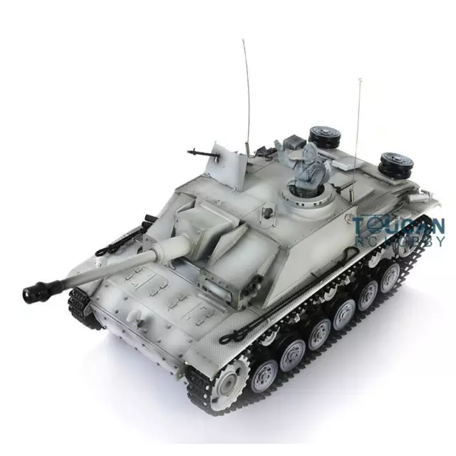 Serbatoio RC 2,4 GHz Henglong 1/16 7,0 radio plastica tedesco Stug III RTR RC modello 3868 2