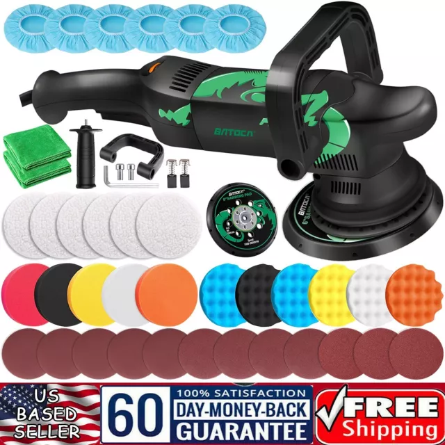 Dual Action Car Polisher Buffer Sander Orbital DA Polishing Machine 6" Waxer Pad