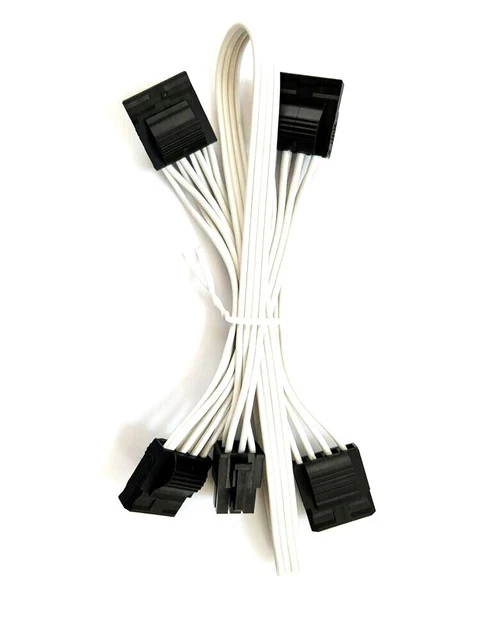 Corsair tipo 4 6 pin a 4 alimentatore modulare Molex tipo 3 cavo bianco RMx HXi 2