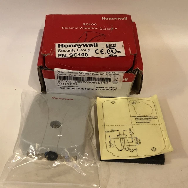 Honeywell SC100 Seismic Vibration Sensor For detection forced entry into safes