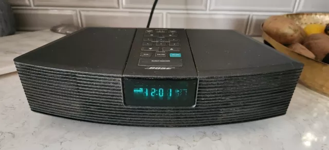 Bose Wave Radio AM/FM Model AWR1-1W Black Tested Factory Refurbished No Remote