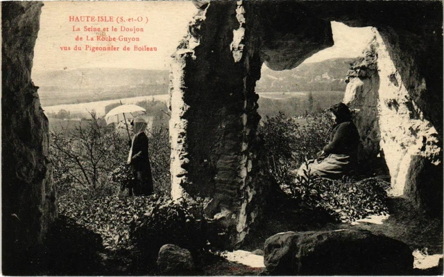 CPA HAUTE-ISLE - The Seine and the Dungeon (107272)