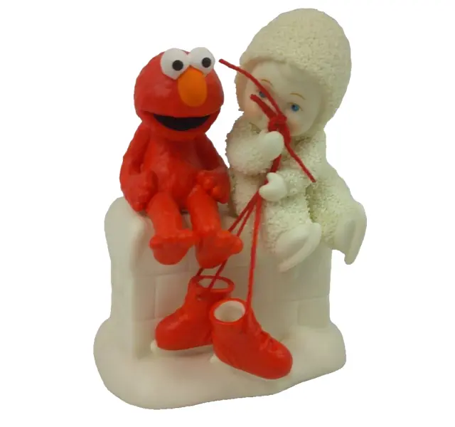 Dept 56 Snowbabies Lets Go Skating Elmo Figurine 801955 Sesame Street 2008