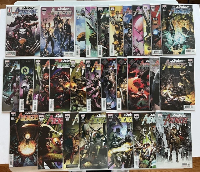 Savage Avengers Annual #1 and Vol 1 #1-28 Kulan Gath Lot of 29! Excellent Cond!