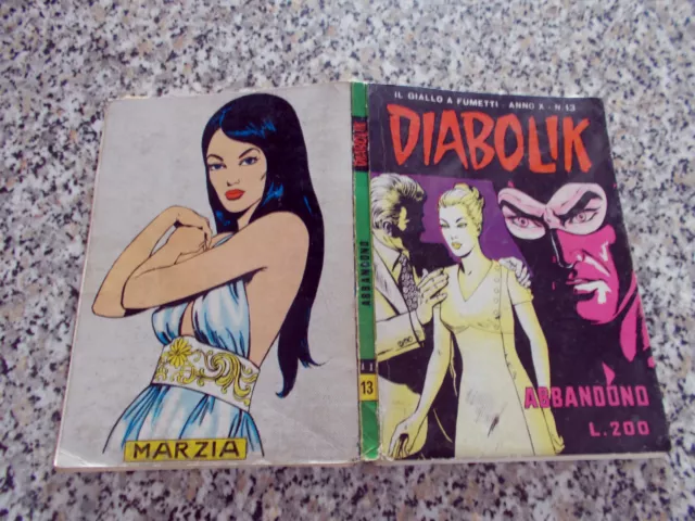 Diabolik Anno X Originale N.13 Del 1971 Ottimo Tipo Kriminal Satanik Killing