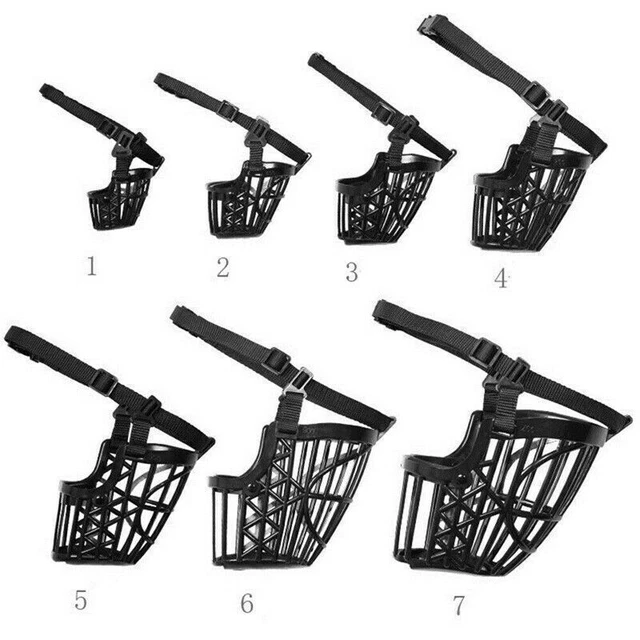 Pet Dog Basket Muzzle Mouth Cover Mesh Cage NoBarking Anti Bite Biting Chewing