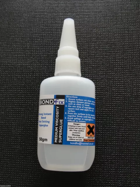 20 x 50 g BondFix super colle moyenne adhésif (cyanoacrylate) 2