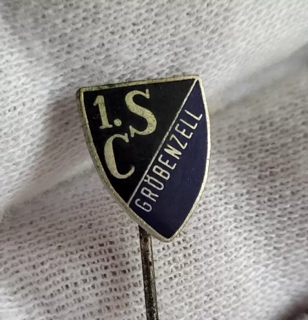 1. SC Gröbenzell  Alte Anstecknadel Fußball Vintage Enameled