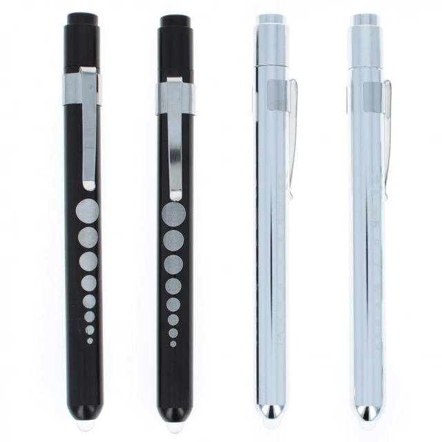 ASR Federal 4pc Warm and White Light EMT Diagnostic Pen Light with Pupil Gauge