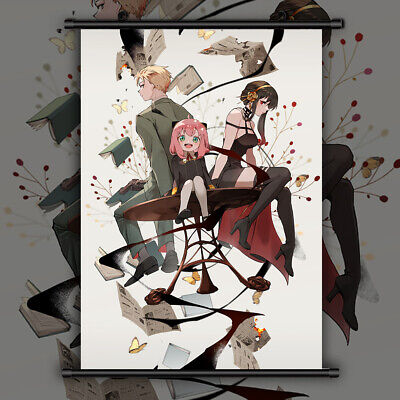 SPY×FAMILY ANYA YOR Loid Forger Banner Canva Wall Poster Scroll Room
