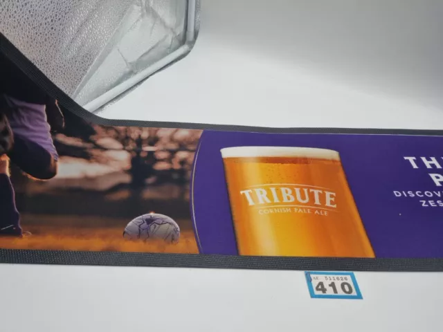 Tribute Cornish Pale Ale PUB Rubber Backed Pub Bar Runner Drip Mat X1 LOT BLA410