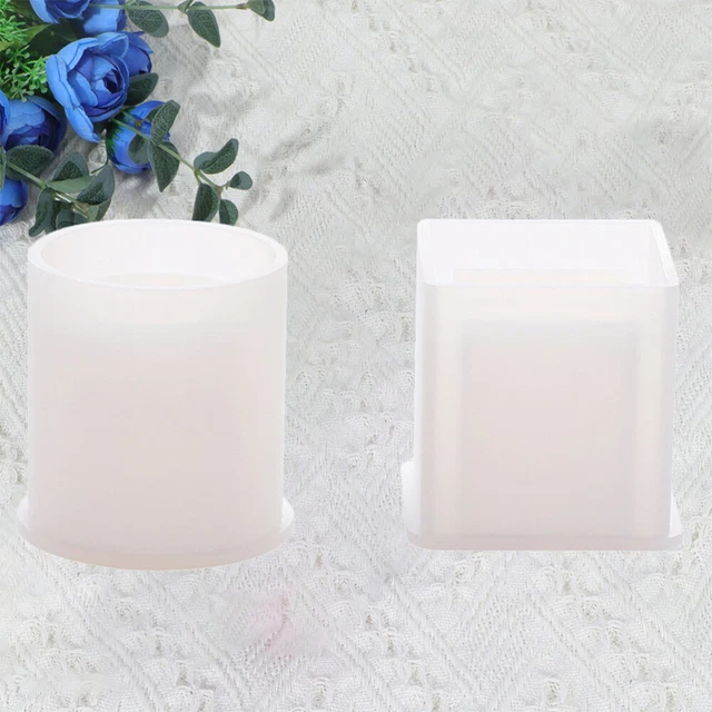 1 juego/2 piezas maceta molde bolígrafo recipiente moldes lápiz taza moldes