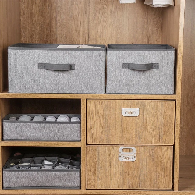 Cesta de tela Caja de almacenamiento cuadrada No tejido Plegable Caja plegable