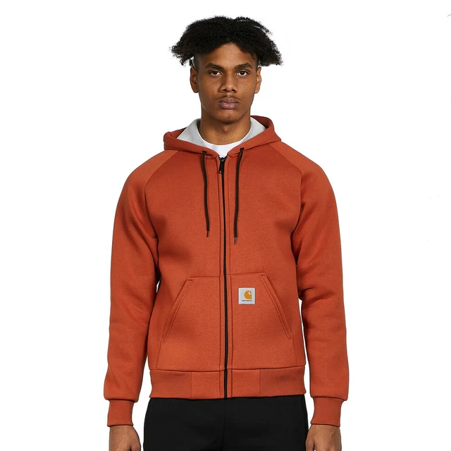 CARHARTT WIP - Car-Lux Hooded Jacket Cannamon / Grey veste à capuche zip  sweat à capuche EUR 83,96 - PicClick FR