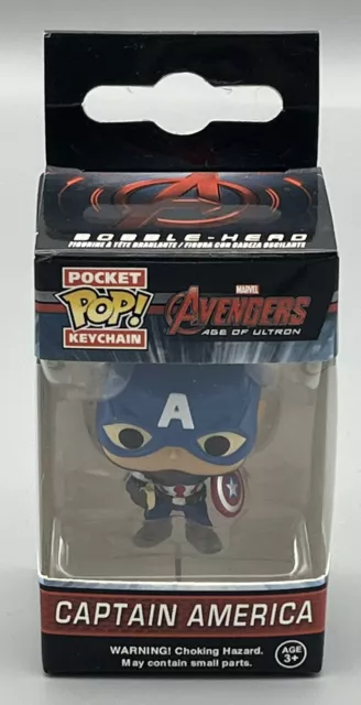 Captain America Avengers Age of Ultron Marvel Funko Pocket Pop Keychain New