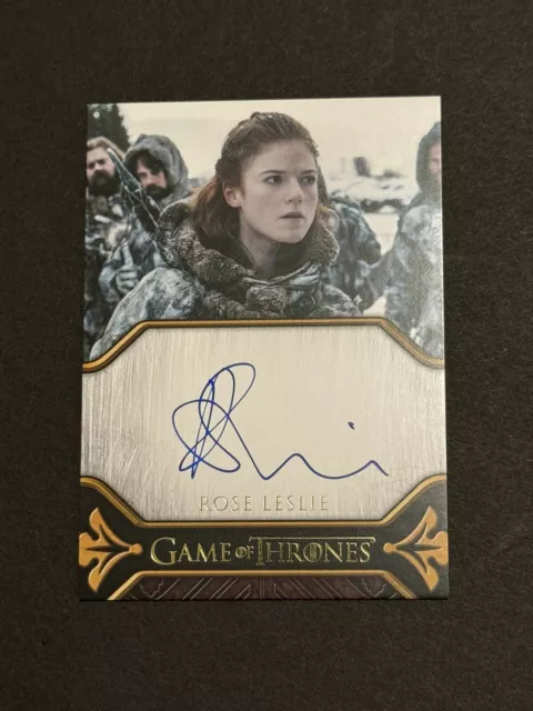 2023 Game of Thrones Art & Images Autograph Rose Leslie As Ygritte On Card Auto