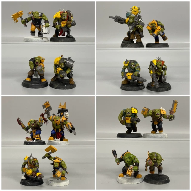 Lot De Figs Orks Warhammer 40k – Metal, Oop, Big Boss, Nob, Boy, Casque, Evil Sunz