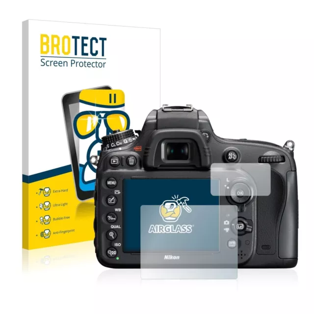 Nikon D610 DSLR, BROTECT® AirGlass® Premium Glass Screen Protector