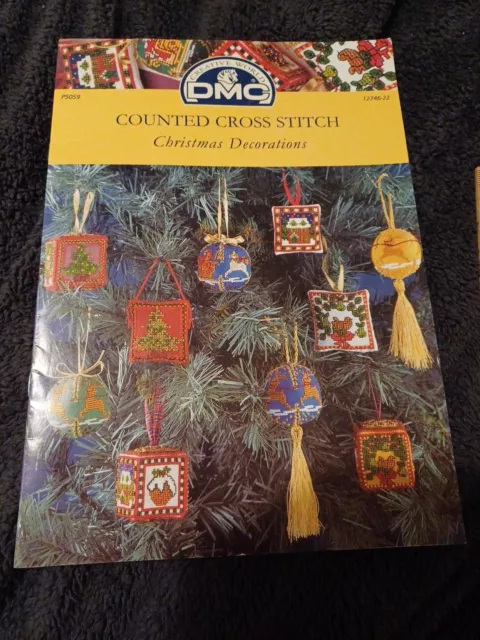 Counted Cross Stitch CHRISTMAS DECORATIONS by DMC