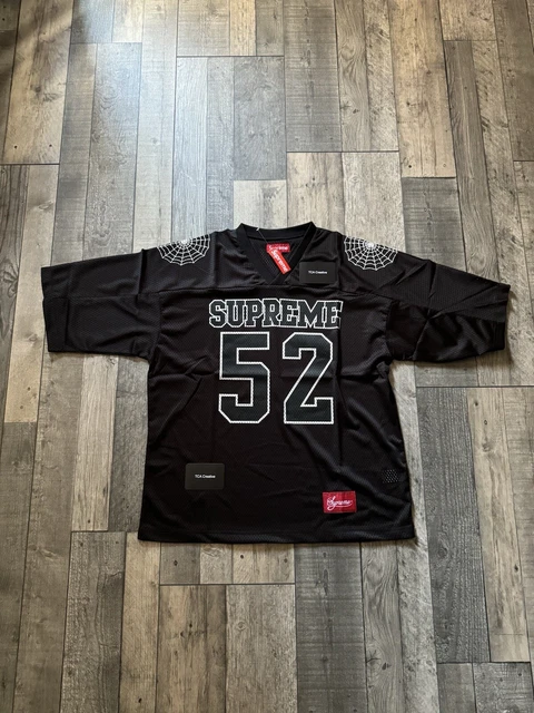 シャツ Supreme Spiderweb Football Jersey Black Supreme Spiderweb Football Jersey 