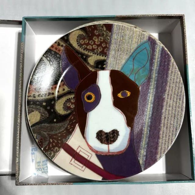 Magpie Carola Van Dyke Poochies Plates Set Spaniel Bull Terrier Scottie Whippet 3