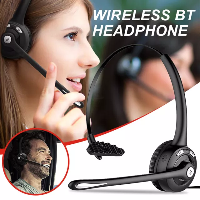 MPOW Bluetooth Wireless Headphones Over Head with Mic Business Driver Headset AU