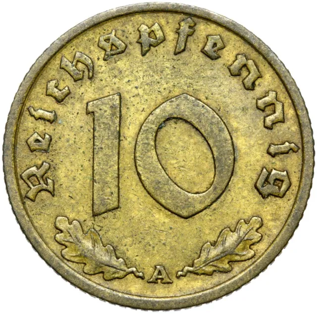 Deutsches 3. Reich - J. 364 - Münze - 10 Reichspfennig 1936 A - ERHALTUNG !