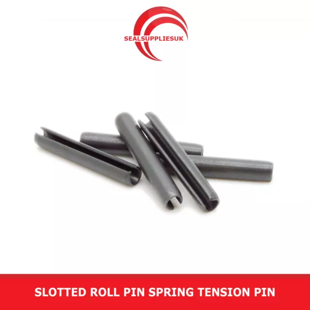 Slotted Roll Pins Spring Tension Pin 1/8" Outside Diameter (OD) Various Lengths