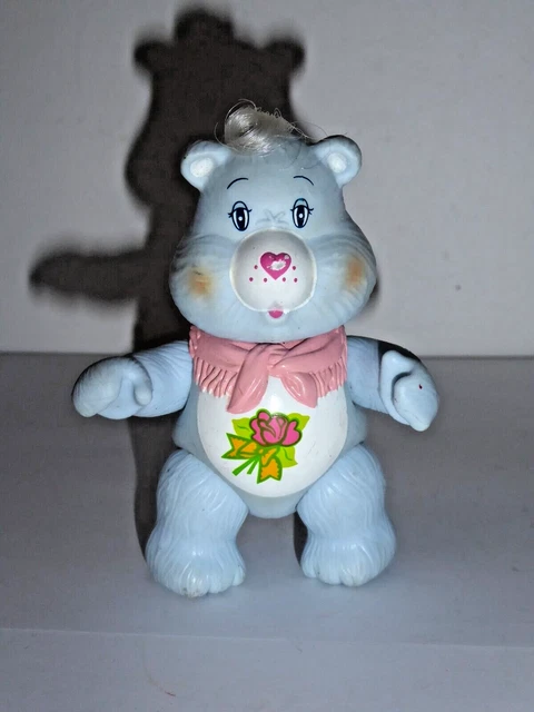 Peluche Bisounours rose violette boite étoile Groscascou CARE BEARS