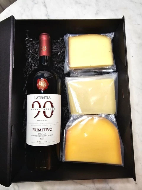 Exklusiver Präsentkorb ,,Gourmet-Duo'', Geschenkkorb mit Wein & Käse