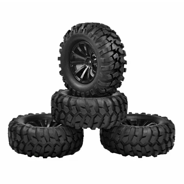 4x 1.9" RC 1/10 Off-Road Car Beach Rock Crawler Tire Wheel Rim Crawlr 108mm UK