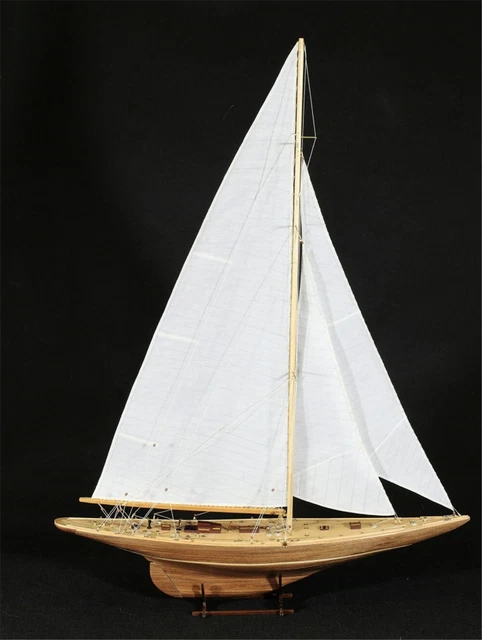 Endeavour America’s Cup J Class Yacht 1:80 Wood Model Ship Kit 18" Boat Sailboat