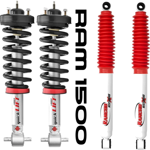 RANCHO QUICKLIFT LEVELING Lift Front Struts w/Shocks 20092018 Dodge