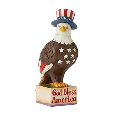 Jim Shore Heartwood Creek Patriotic Bless America Eagle, Figurine 6.1" 6010561