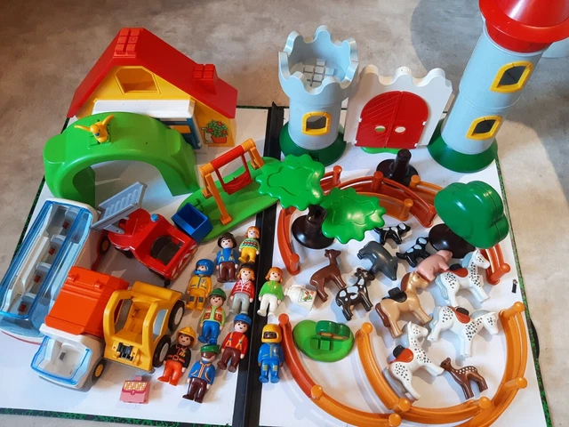 PLAYMOBIL Vintage Ancien Lot Avec 17 Personnages Et Nombreux