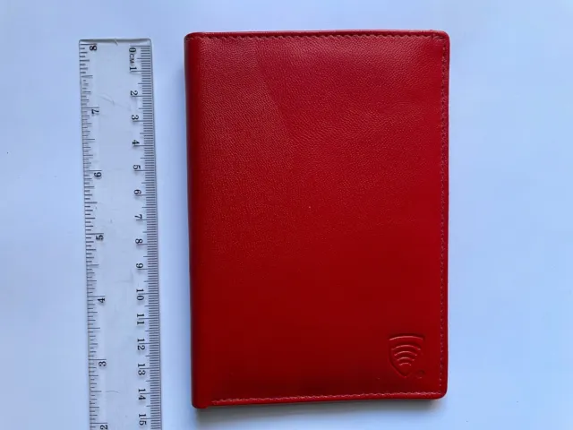 Vegan Passport holder wallet - Red (Made Of Synthetic "Leather")