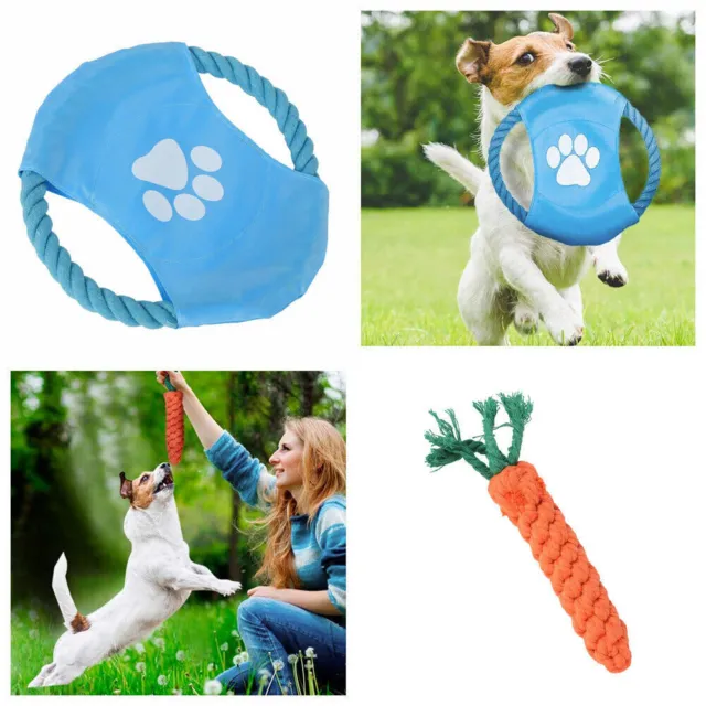 15er/Set Hundespielzeug Hund Welpen Kauen Baumwolle Seile Spielzeug für Haustier 8