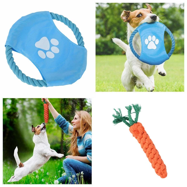 15er/Set Hundespielzeug Hund Welpen Kauen Baumwolle Seile Spielzeug für Haustier 8