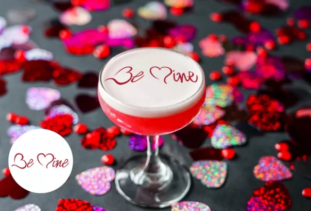 Valentines Gin Drinks Topper Cocktail Topper Party Edible Favour